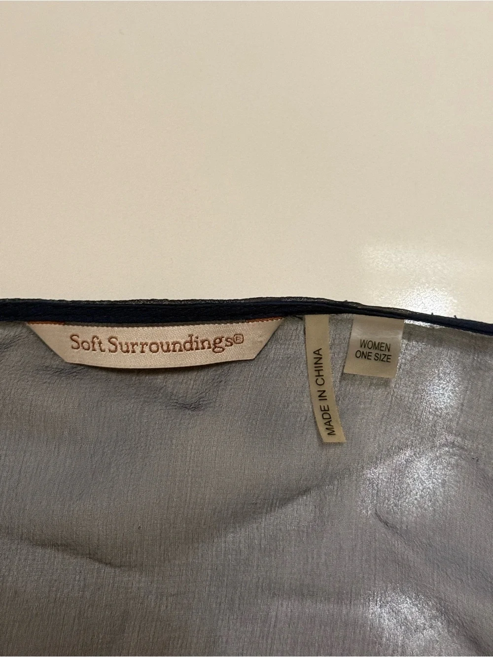 Soft Surroundings Silk Ombre Topper- One Size